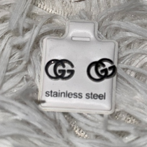 Silver Stainless Steel Earrings - Picture 2 of 2